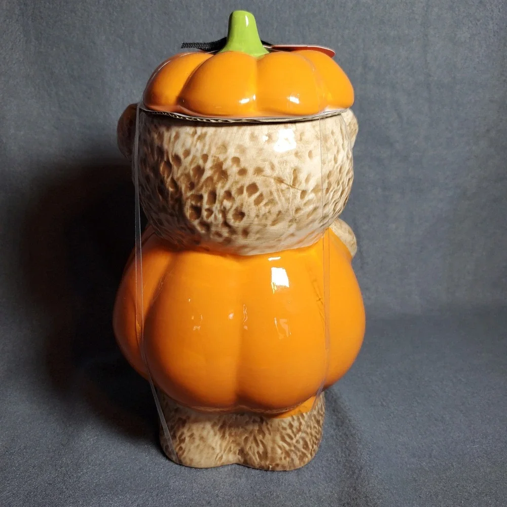 Tiktok Viral Halloween Creepy Critters Pumpkin Bear Cookie Jar 72oz
